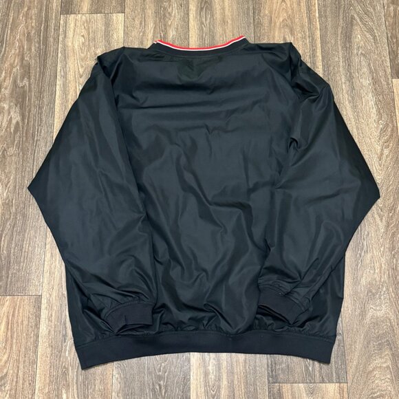 VTG Detroit Red Wings Windbreaker Jacket Men's XL Black Embroidered 90s Pro Edge - Picture 4 of 10